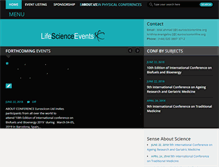 Tablet Screenshot of lifescienceevents.com